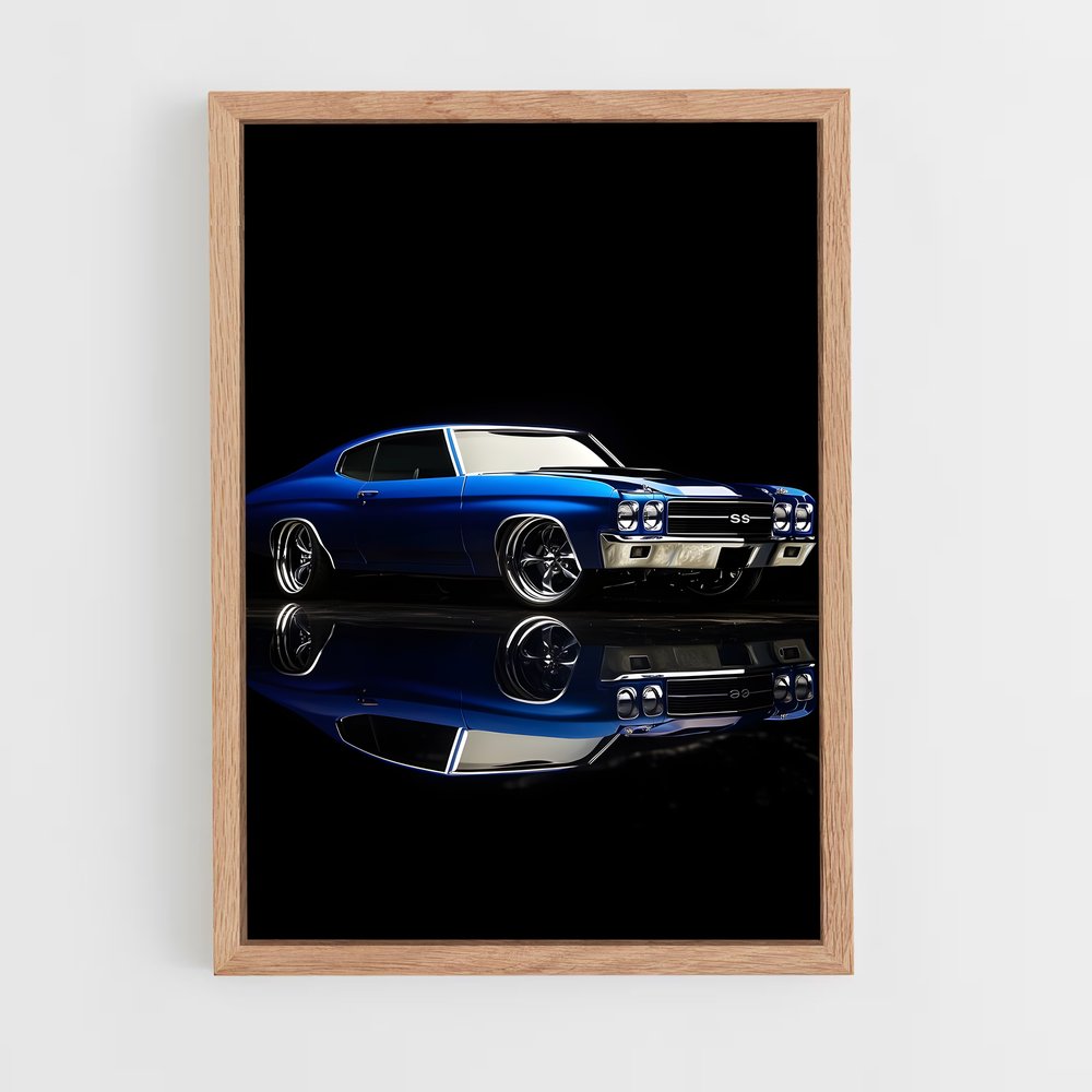 Poster Chevelle Nocturne – affiche Chevrolet (vue 4)